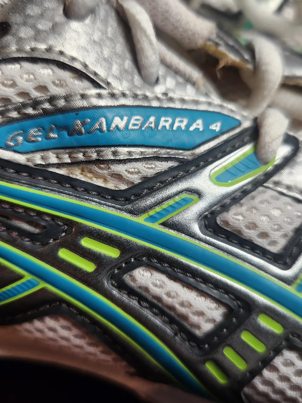 ASICS Gel-Kayano Running Shoes - White with Silver & Blue Accents